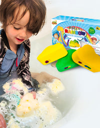 Rainbow Bath Bombs for Kids, Easter Gift for Kids, 3 Rainbow Effect kids Bath Bombs - Axel Adventures