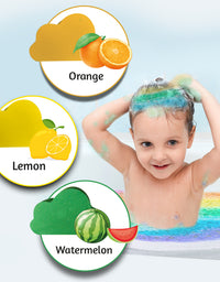 Rainbow Bath Bombs for Kids, Easter Gift for Kids, 3 Rainbow Effect kids Bath Bombs - Axel Adventures