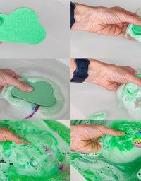 Rainbow Bath Bombs for Kids, Easter Gift for Kids, 3 Rainbow Effect kids Bath Bombs - Axel Adventures