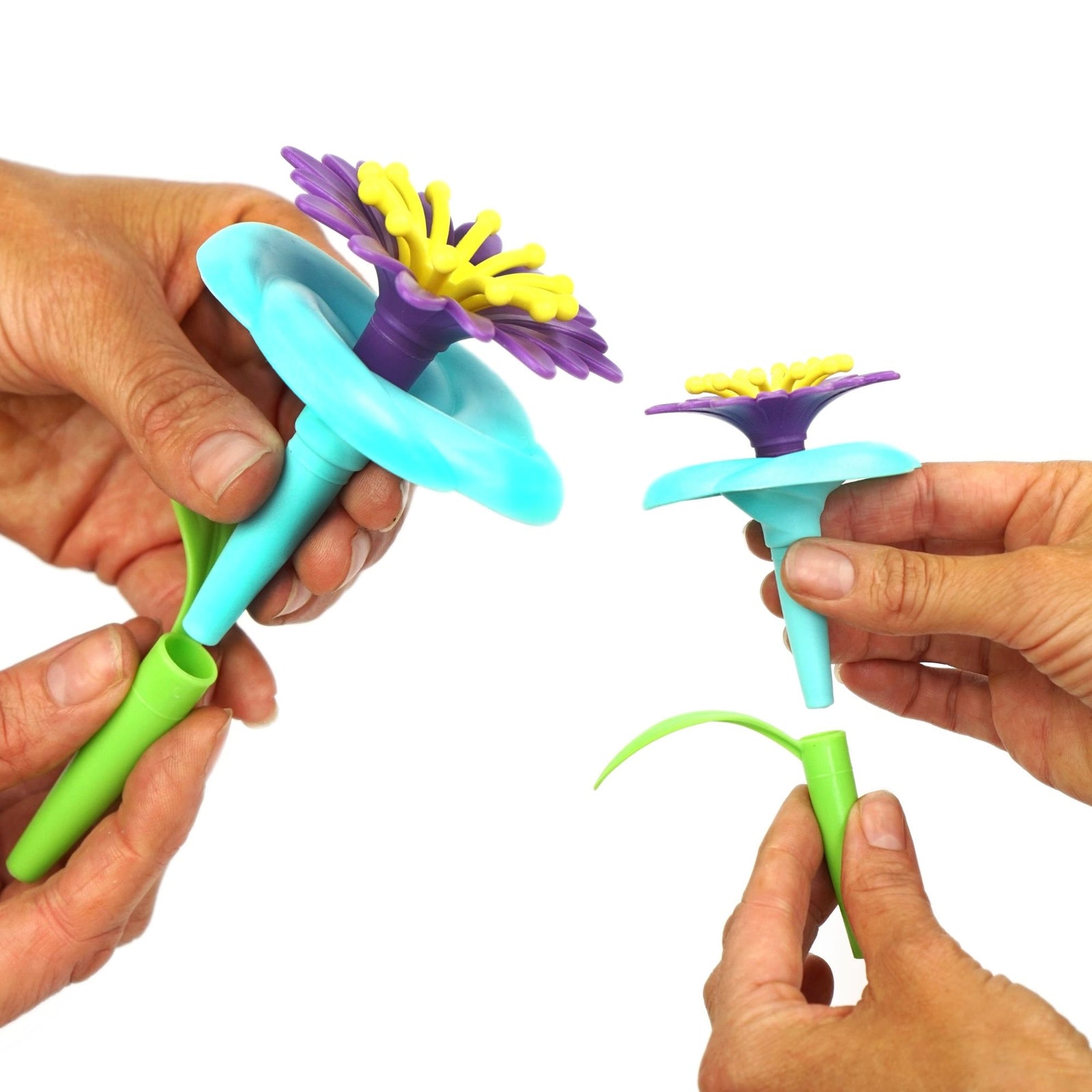 Build A Flower Garden, Colorful Flower Stacking Toy 47 Pcs - Axel Adventures
