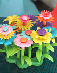 Build A Flower Garden, Colorful Flower Stacking Toy 47 Pcs - Axel Adventures
