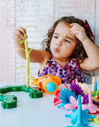 Build A Flower Garden, Colorful Flower Stacking Toy 47 Pcs - Axel Adventures