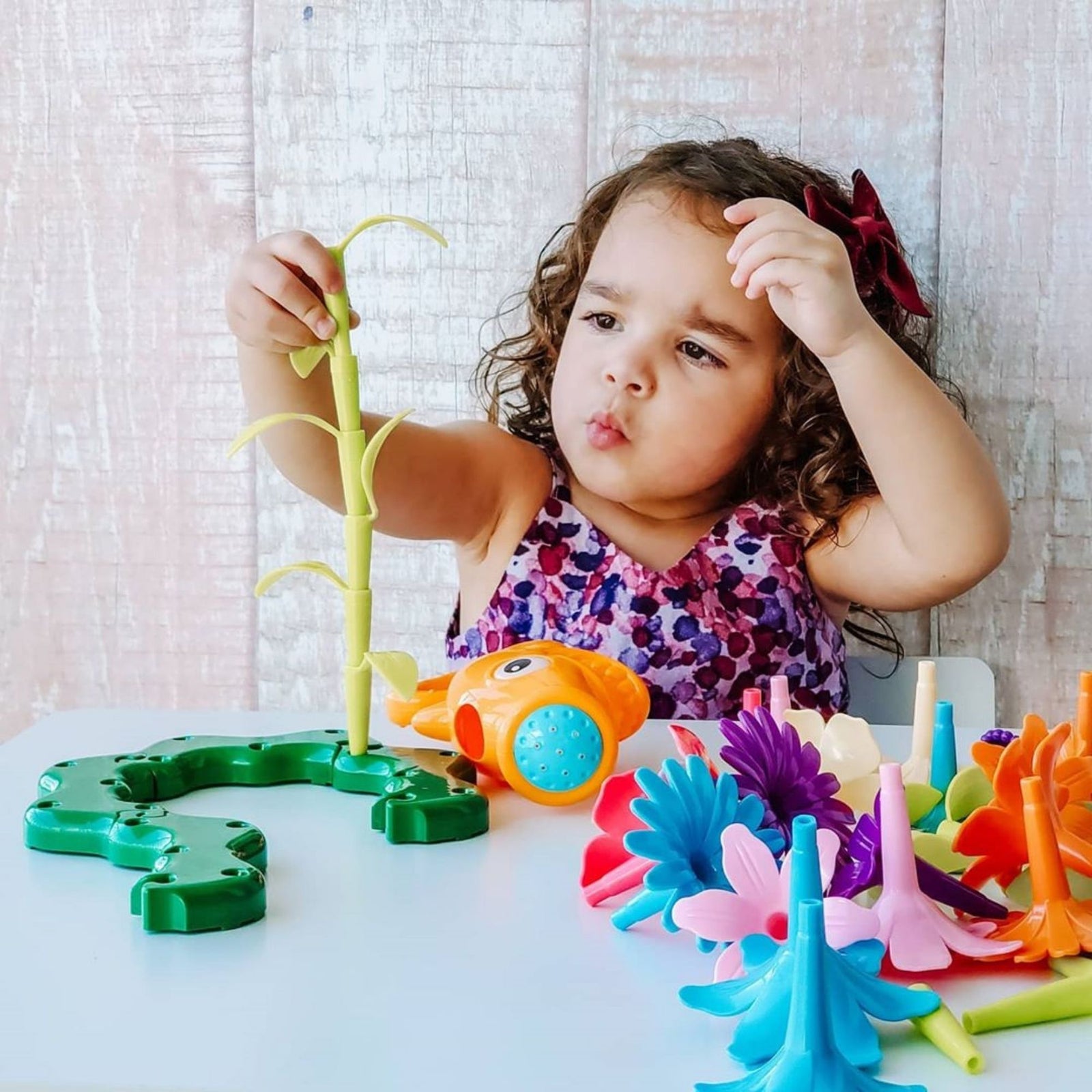 Build A Flower Garden, Colorful Flower Stacking Toy 47 Pcs - Axel Adventures