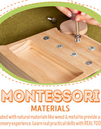 Montessori Screwdriver Truck Real Tools Toy for Kids - Axel Adventures