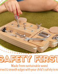 Montessori Screwdriver Truck Real Tools Toy for Kids - Axel Adventures