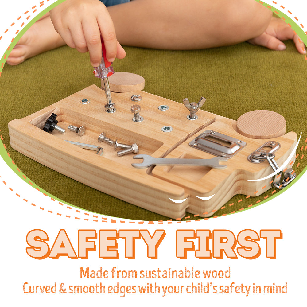 Montessori Screwdriver Truck Real Tools Toy for Kids - Axel Adventures