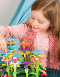 Build A Flower Garden, Colorful Flower Stacking Toy 47 Pcs - Axel Adventures