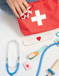 Montessori Wooden Doctor Kit, Pretend Play Medical Playset - Axel Adventures