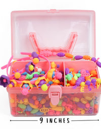 Pop Beads Jewelry making Kit for Kids, Crafts Beading Kit for Girls - Axel Adventures