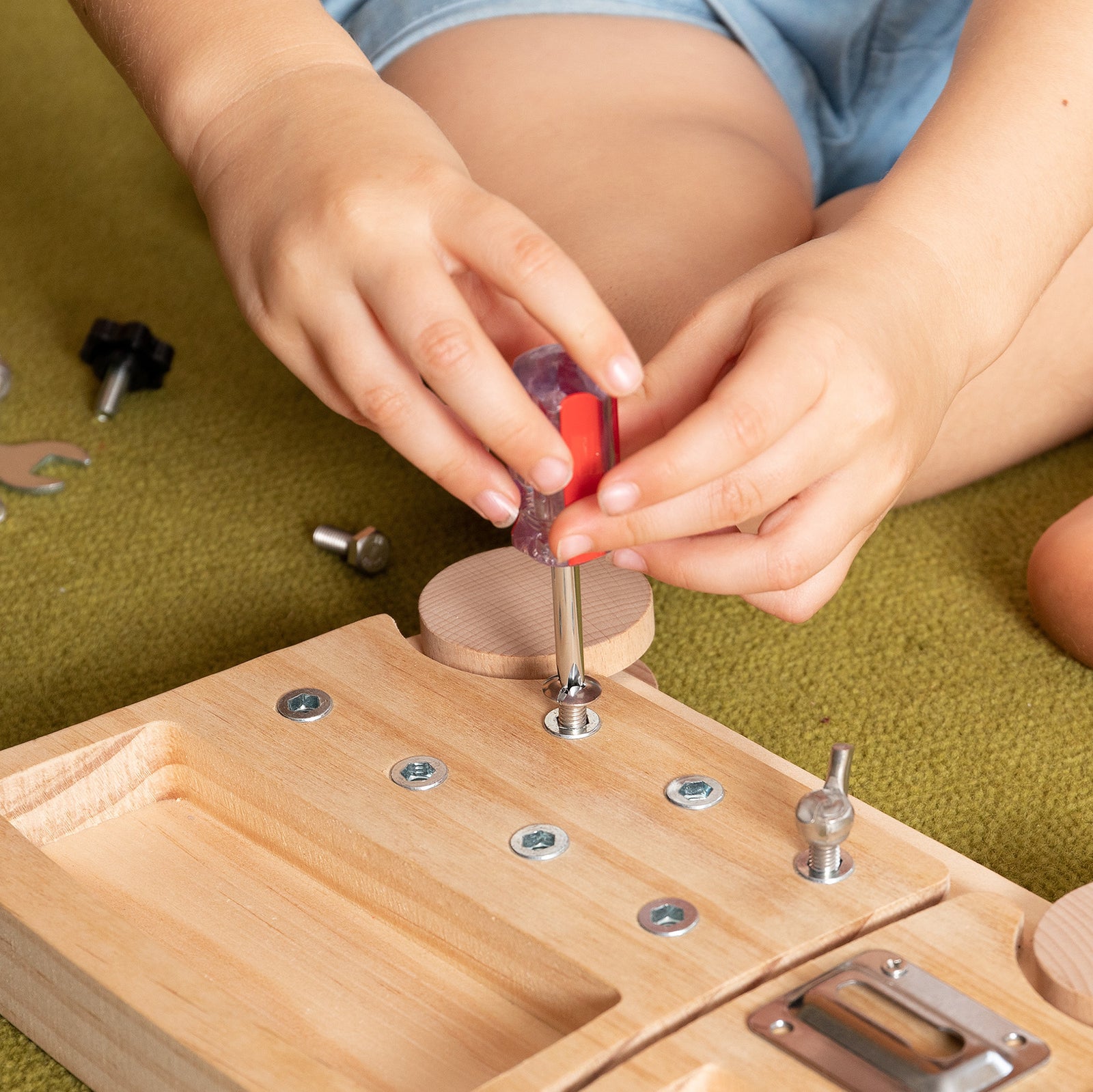 Montessori Screwdriver Truck Real Tools Toy for Kids - Axel Adventures