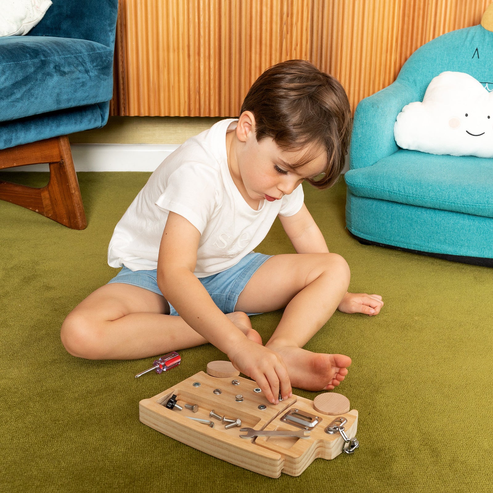 Montessori Screwdriver Truck Real Tools Toy for Kids - Axel Adventures