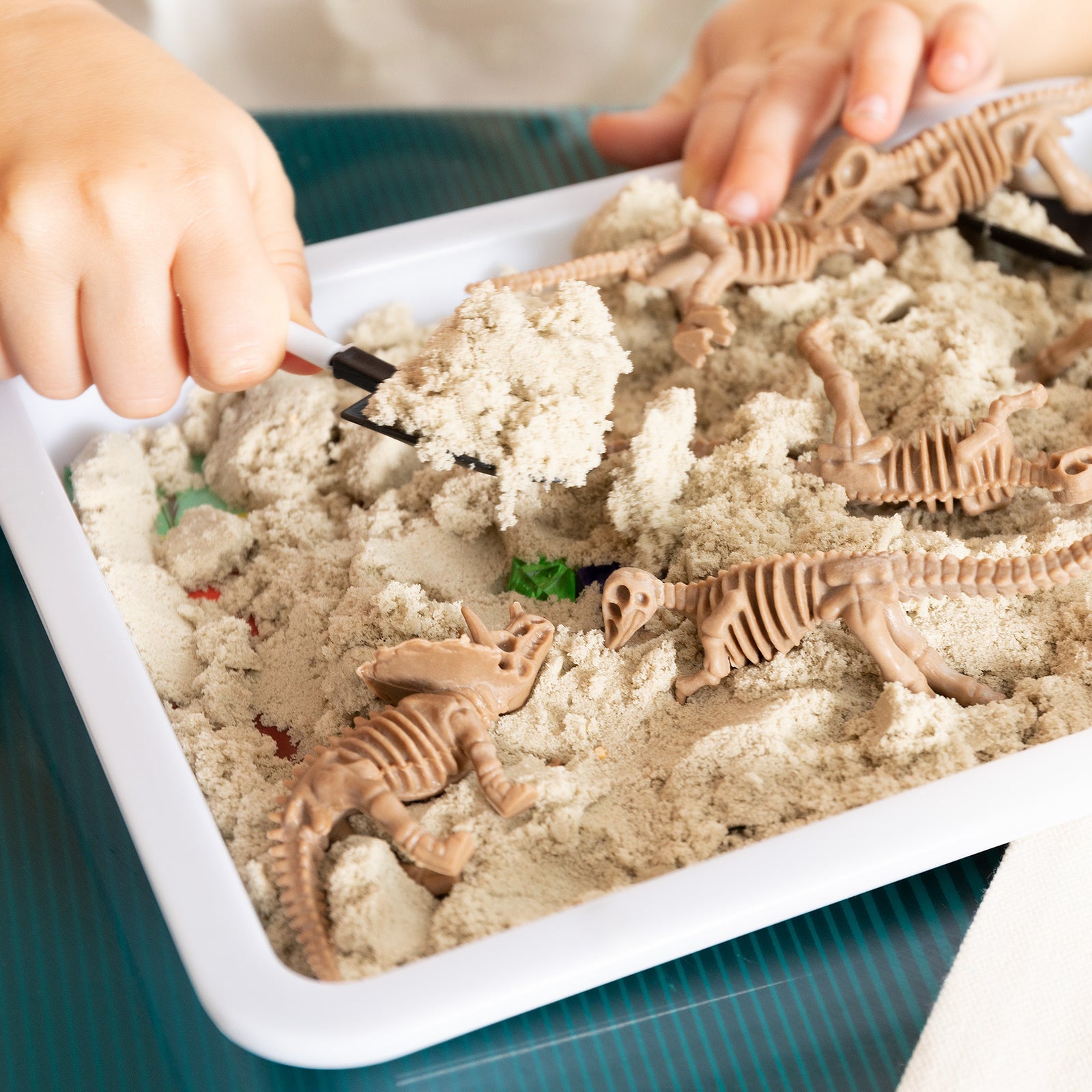 Dinosaur Sensory Bin for Preschoolers, Dinosaur Toy for Kids - Axel Adventures