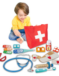 Wooden Doctor Kit, Dr Toy Medical Play set - Axel Adventures