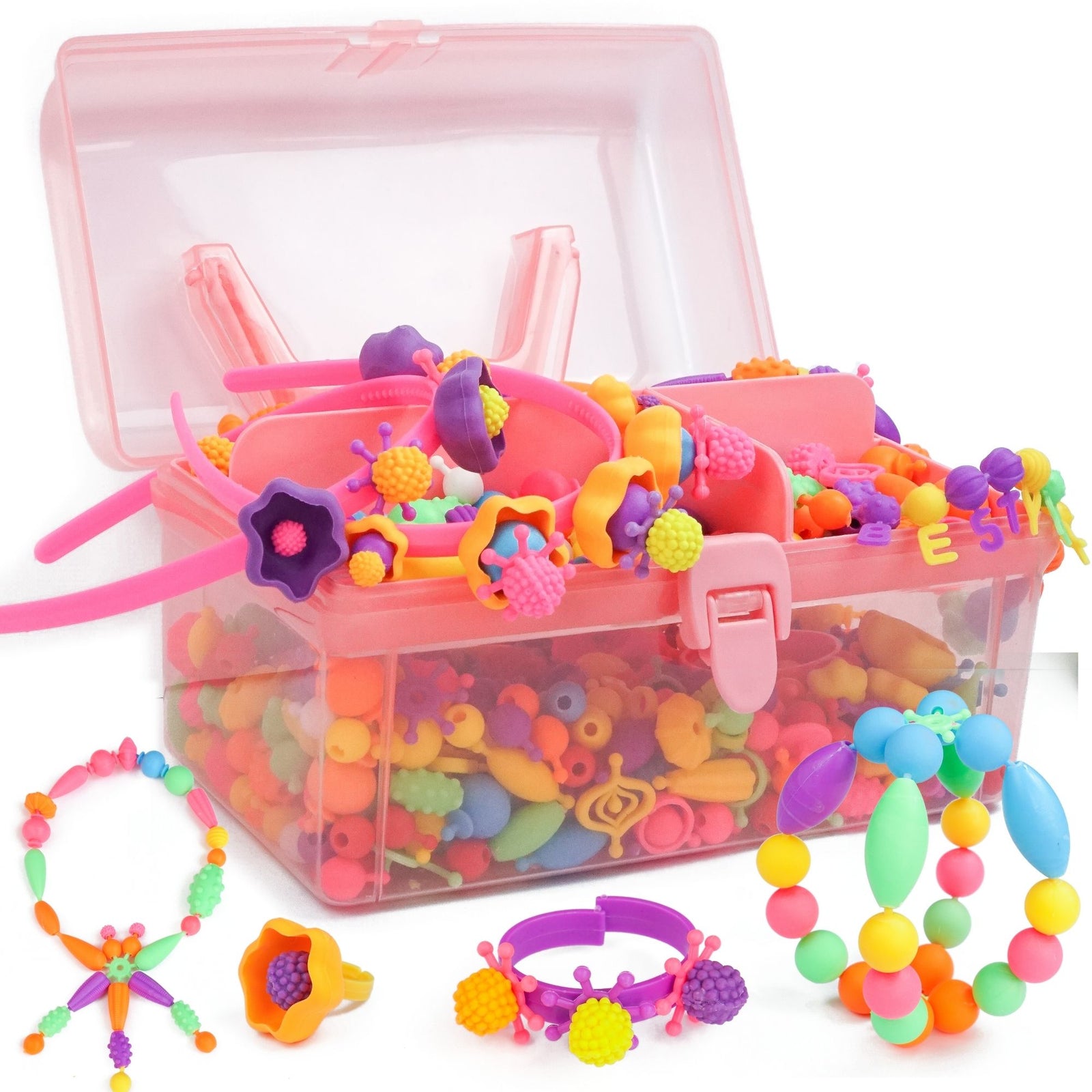 Pop Beads Jewelry making Kit for Kids, Crafts Beading Kit for Girls - Axel Adventures