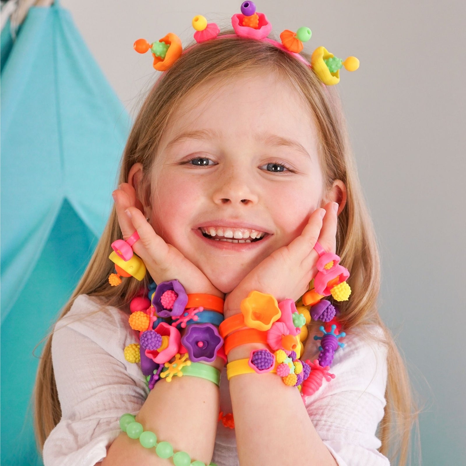 Pop Beads Jewelry making Kit for Kids, Crafts Beading Kit for Girls - Axel Adventures