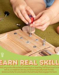 Montessori Screwdriver Truck Real Tools Toy for Kids - Axel Adventures