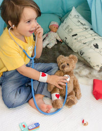 Montessori Wooden Doctor Kit, Pretend Play Medical Playset - Axel Adventures