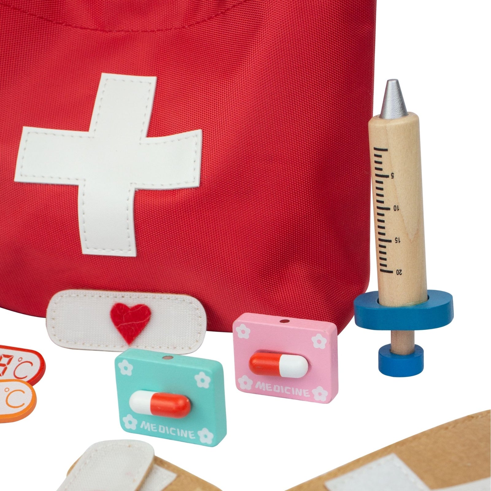 Montessori Wooden Doctor Kit, Pretend Play Medical Playset - Axel Adventures