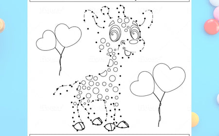 5x Pages! Animal dot to dot!