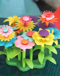 Build A Flower Garden, Colorful Flower Stacking Toy 47 Pcs - Axel Adventures
