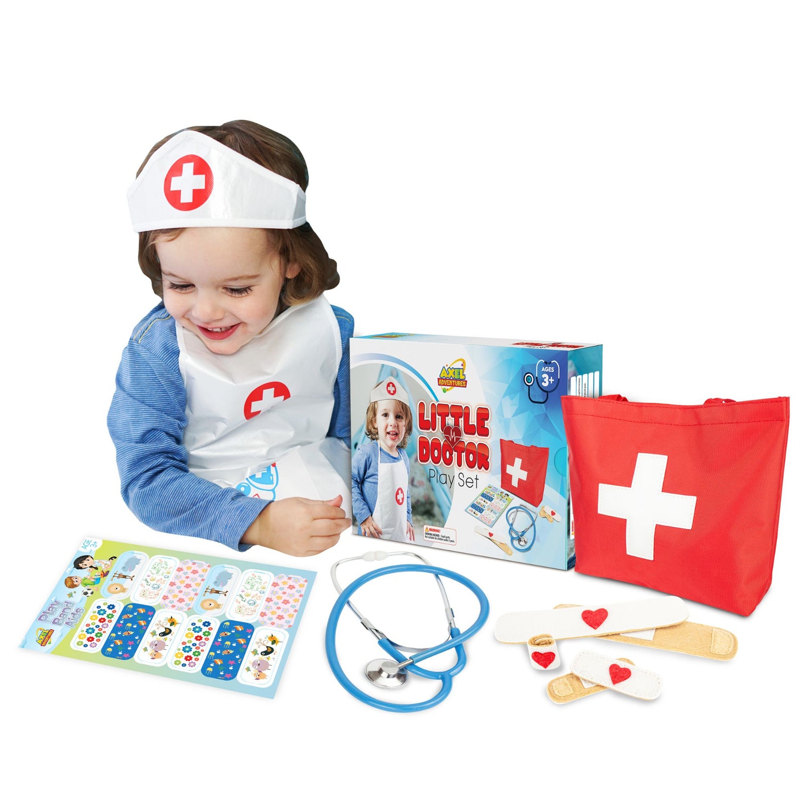 Doctor Kit for Kids, Doctor Kit Toddlers 3-5 - Axel Adventures
