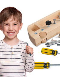 Montessori Screw Driver Board Kids Montessori Materials - Axel Adventures
