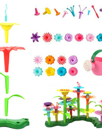 Build A Flower Garden, Colorful Flower Stacking Toy 47 Pcs - Axel Adventures
