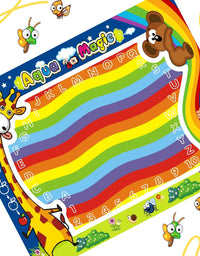 Aqua Magic Doodle Mat for Toddlers, Mess Free Drawing Mat, Colourful Toddler Toy - Axel Adventures
