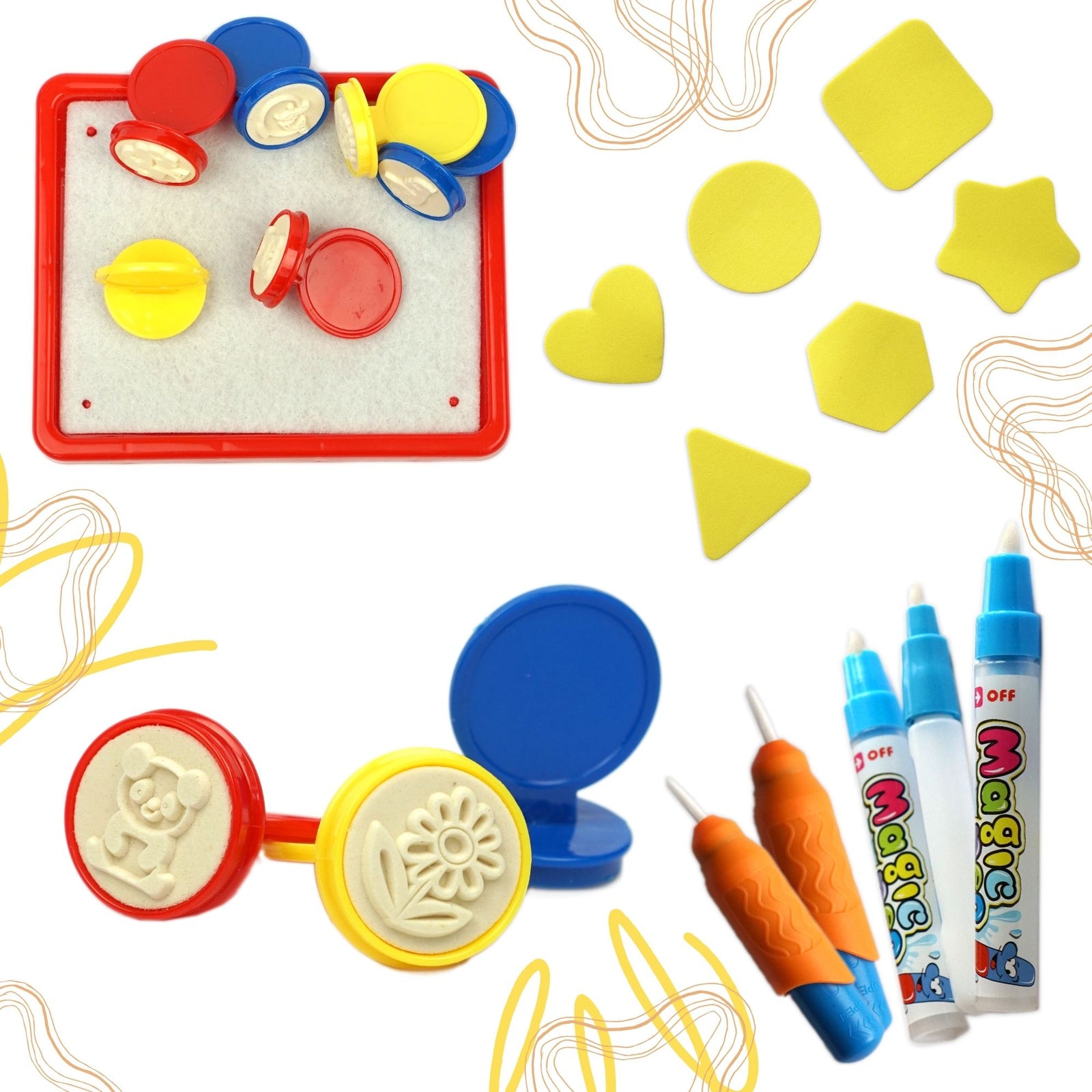 Aqua Magic Doodle Mat for Toddlers, Mess Free Drawing Mat, Colourful Toddler Toy - Axel Adventures
