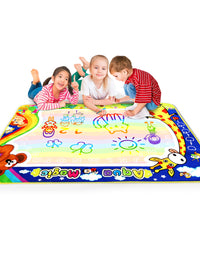 Aqua Magic Doodle Mat for Toddlers, Mess Free Drawing Mat, Colourful Toddler Toy - Axel Adventures
