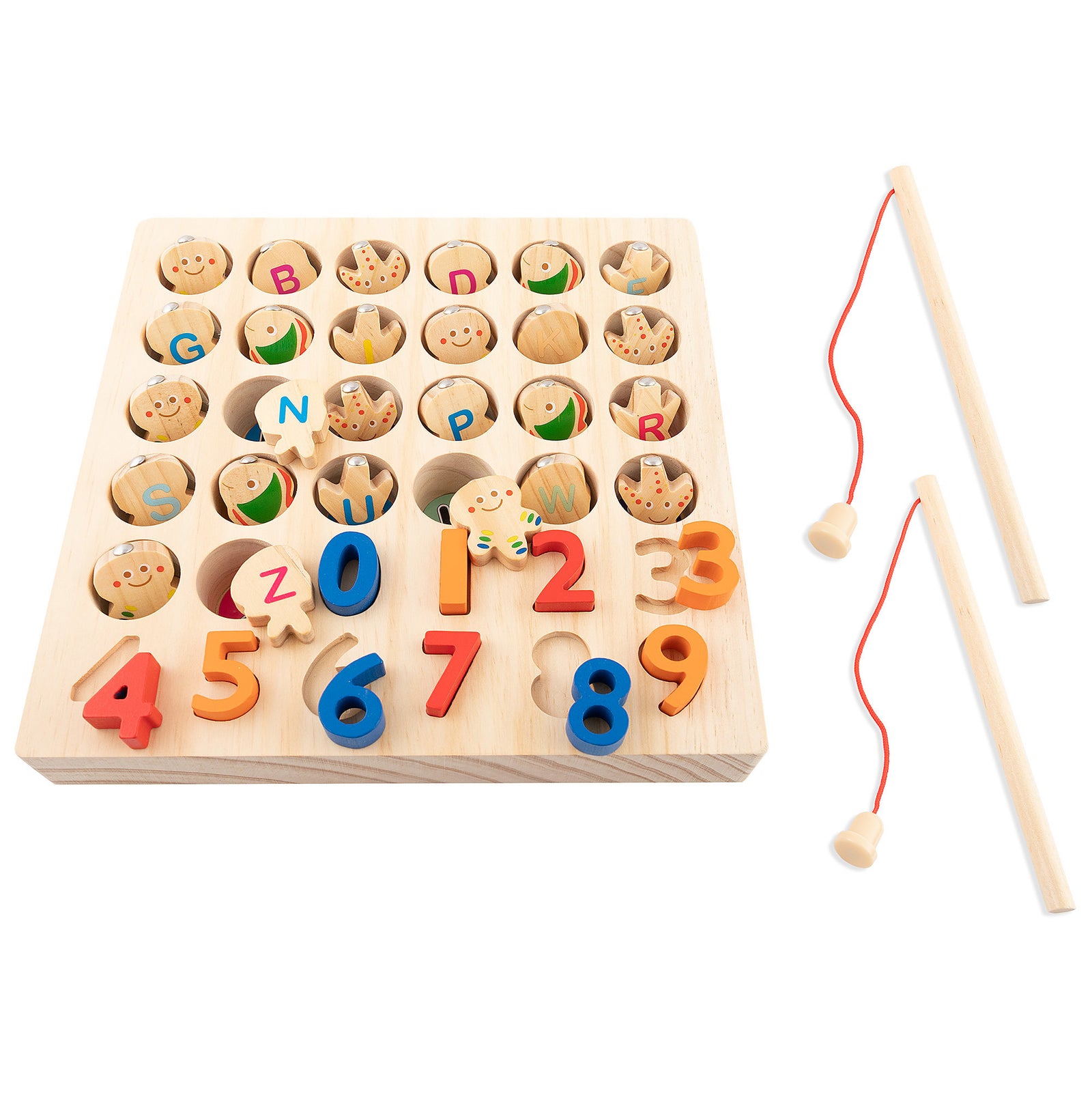 Wooden Alphanumeric Magnetic Fishing Game at Rs 1750