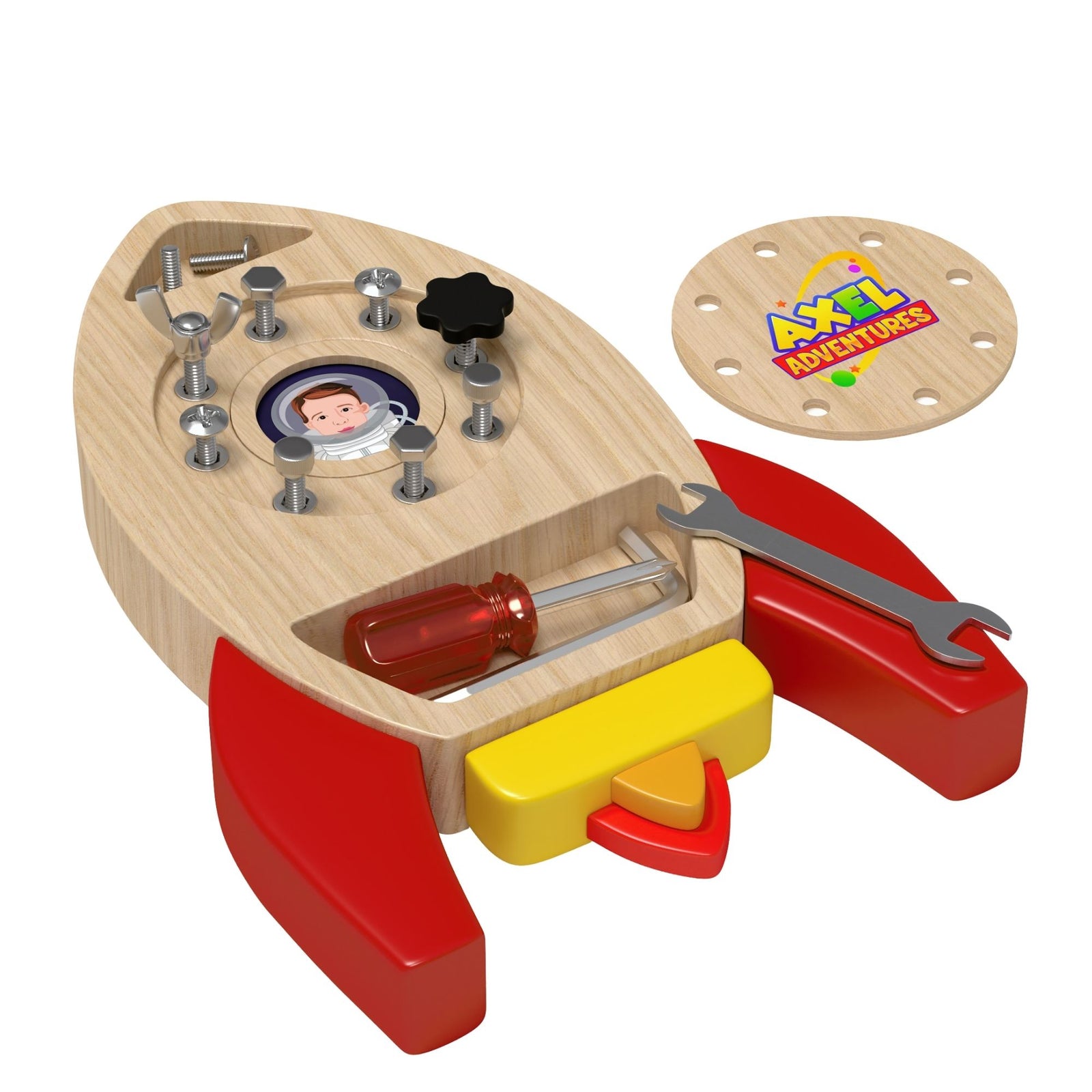 Montessori Screwdriver Board Set, Kids Busy Board Toy - Axel Adventures