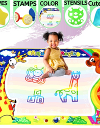 Aqua Magic Doodle Mat for Toddlers, Mess Free Drawing Mat, Colourful Toddler Toy - Axel Adventures
