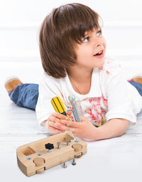 Montessori Screw Driver Board Kids Montessori Materials - Axel Adventures
